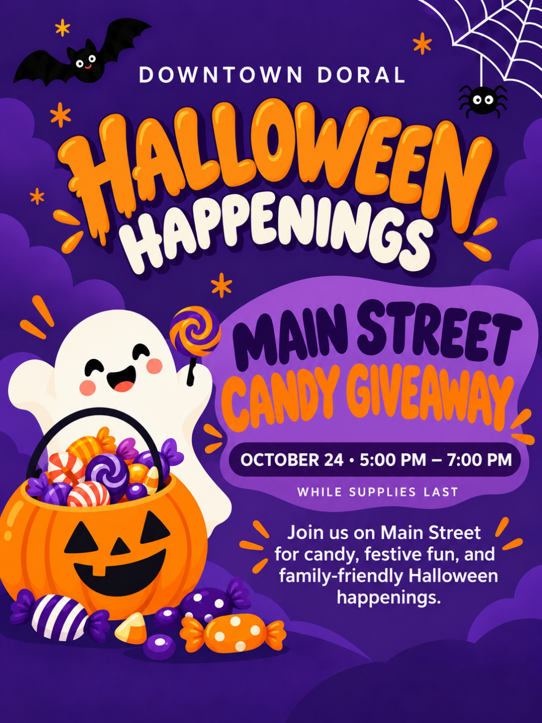 Downtown Doral Halloween Happenings – Main Street Candy Giveaway