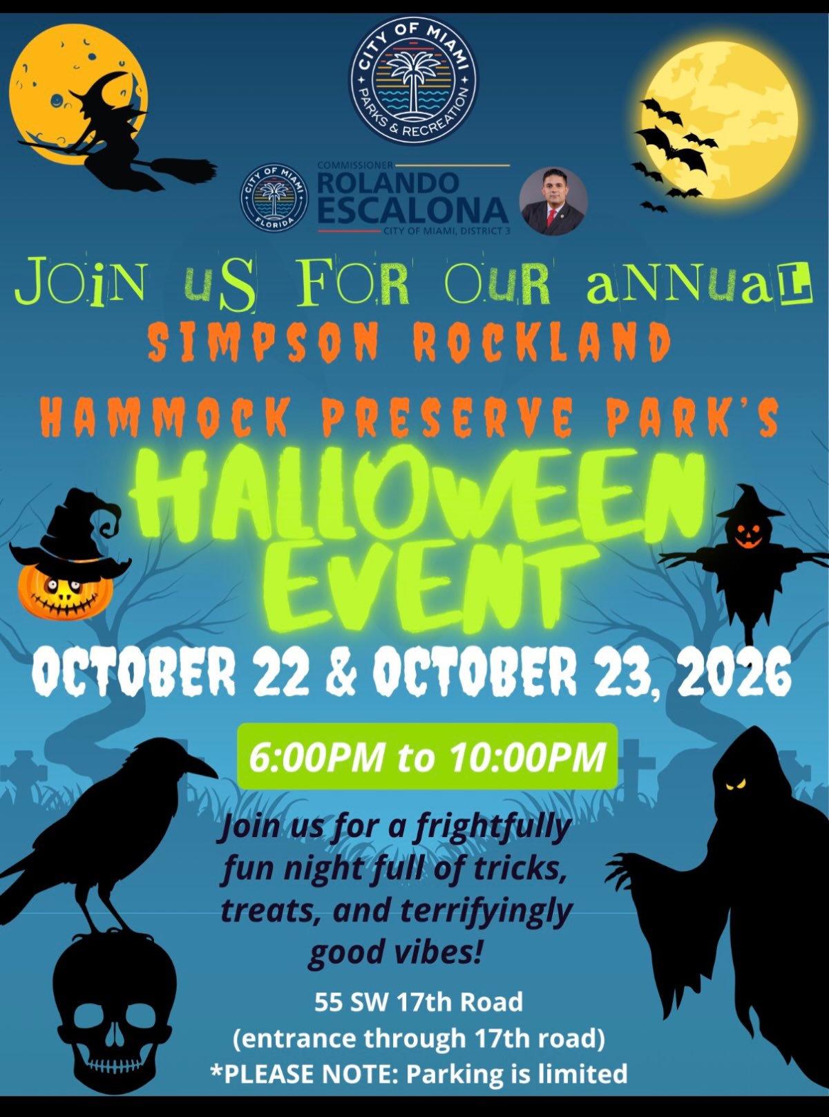 Simpson Rockland Hammock Preserve Park's Halloween Event