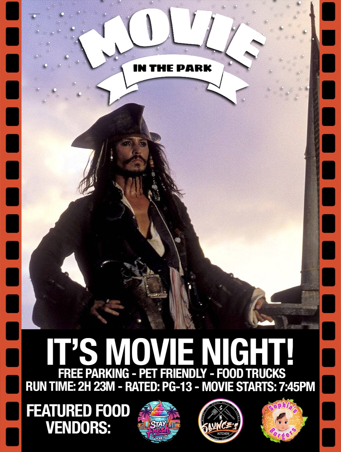 Movie in the Park – Pirates of the Caribbean