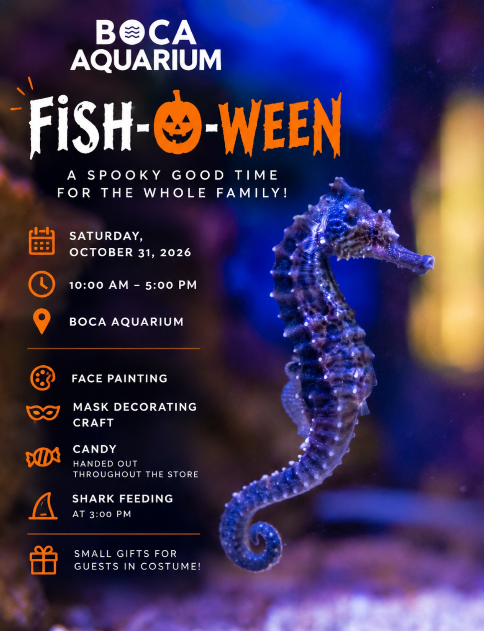 Fish-O-Ween at Boca Aquarium