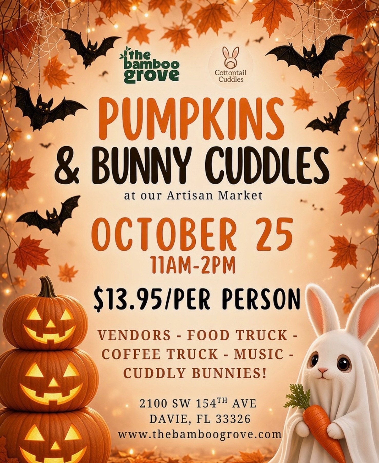 Pumpkins & Bunny Cuddles at the Artisan Market