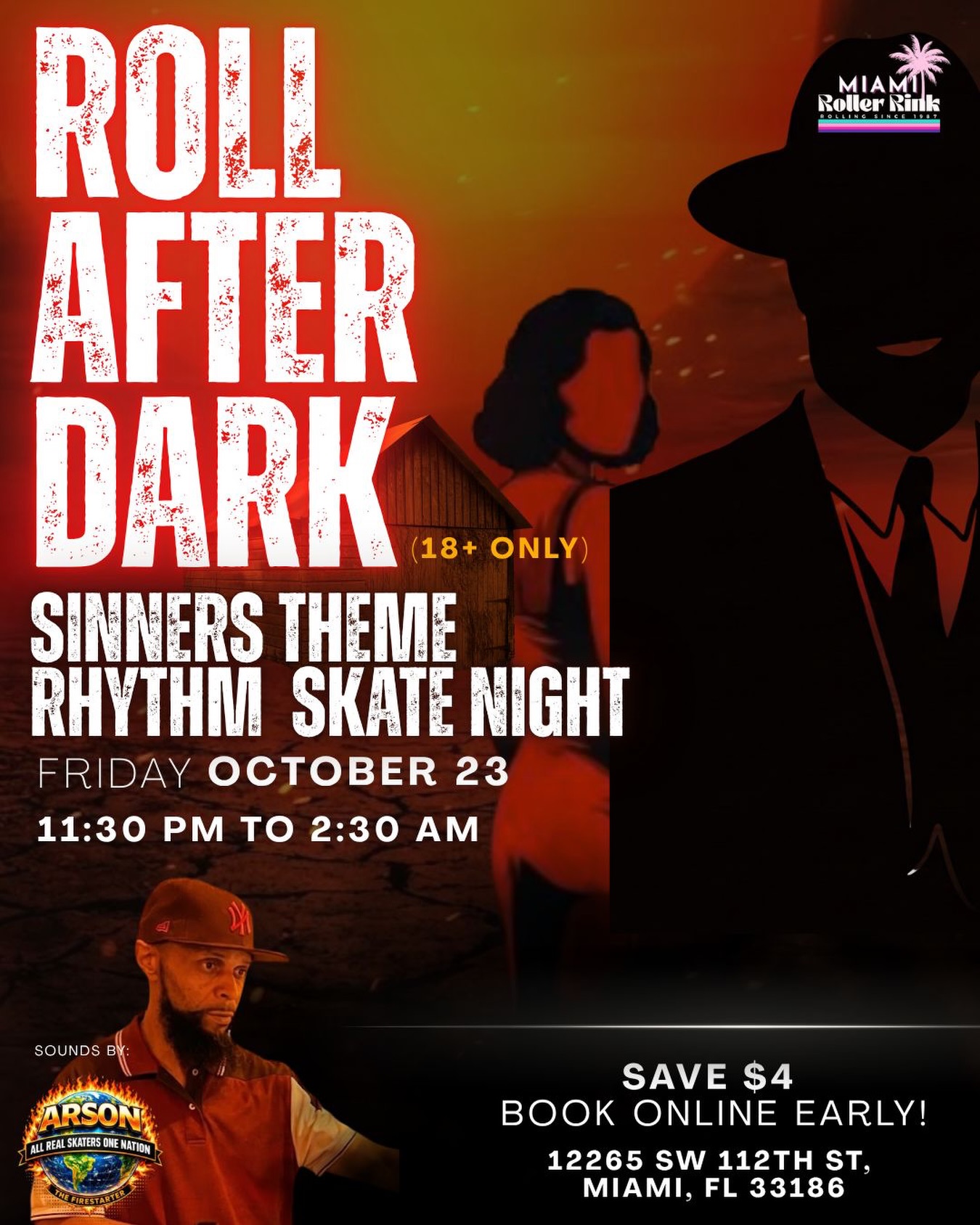 Roll After Dark – Sinners Theme Rhythm Skate Night